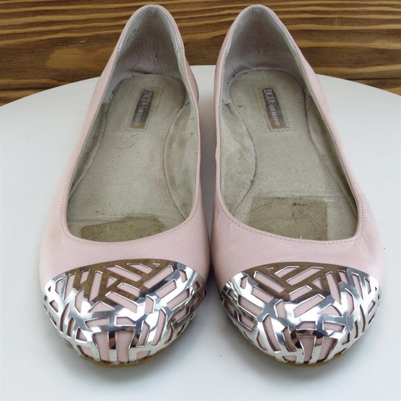 BCBGeneration Size 6 Flat Shoes Pink Leather Women M - Picture 3 of 12